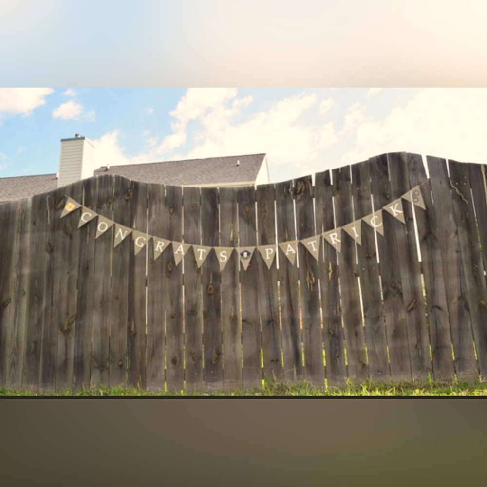 Congrats Brian personalized police academy graduation banner